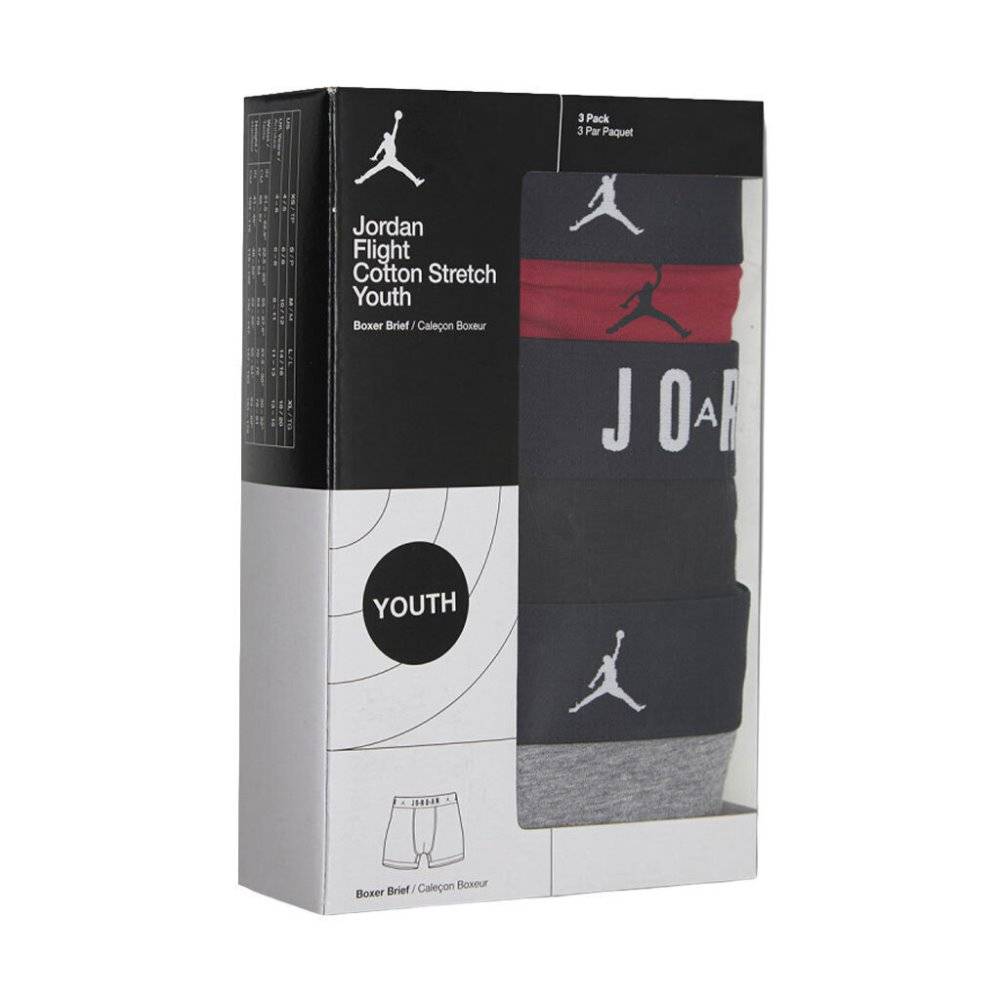 NIKE JORDAN BOYS FLIGHT COTTON ESSENTIAL 3 PAIRS