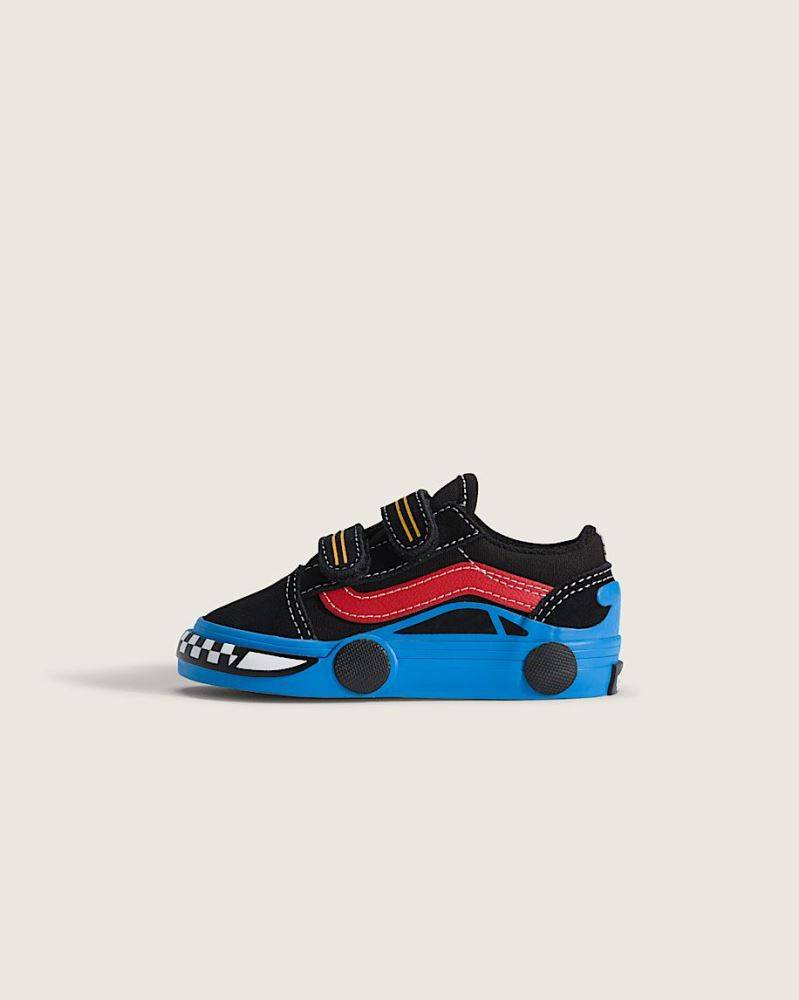 VANS TODDLER OLD SKOOL V CAR SHOES (1-4 YEARS)