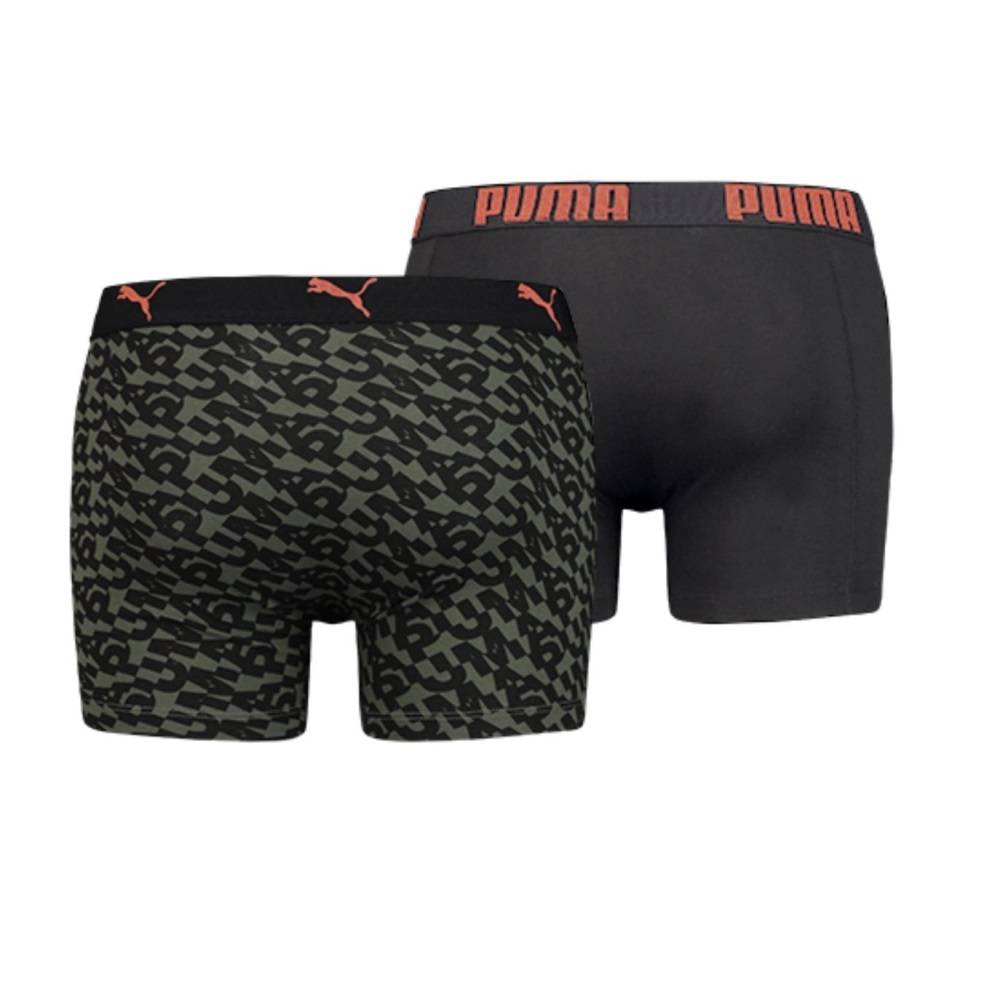 PUMA MENS LOGO ALL OVER PRINT BOXER 2PP