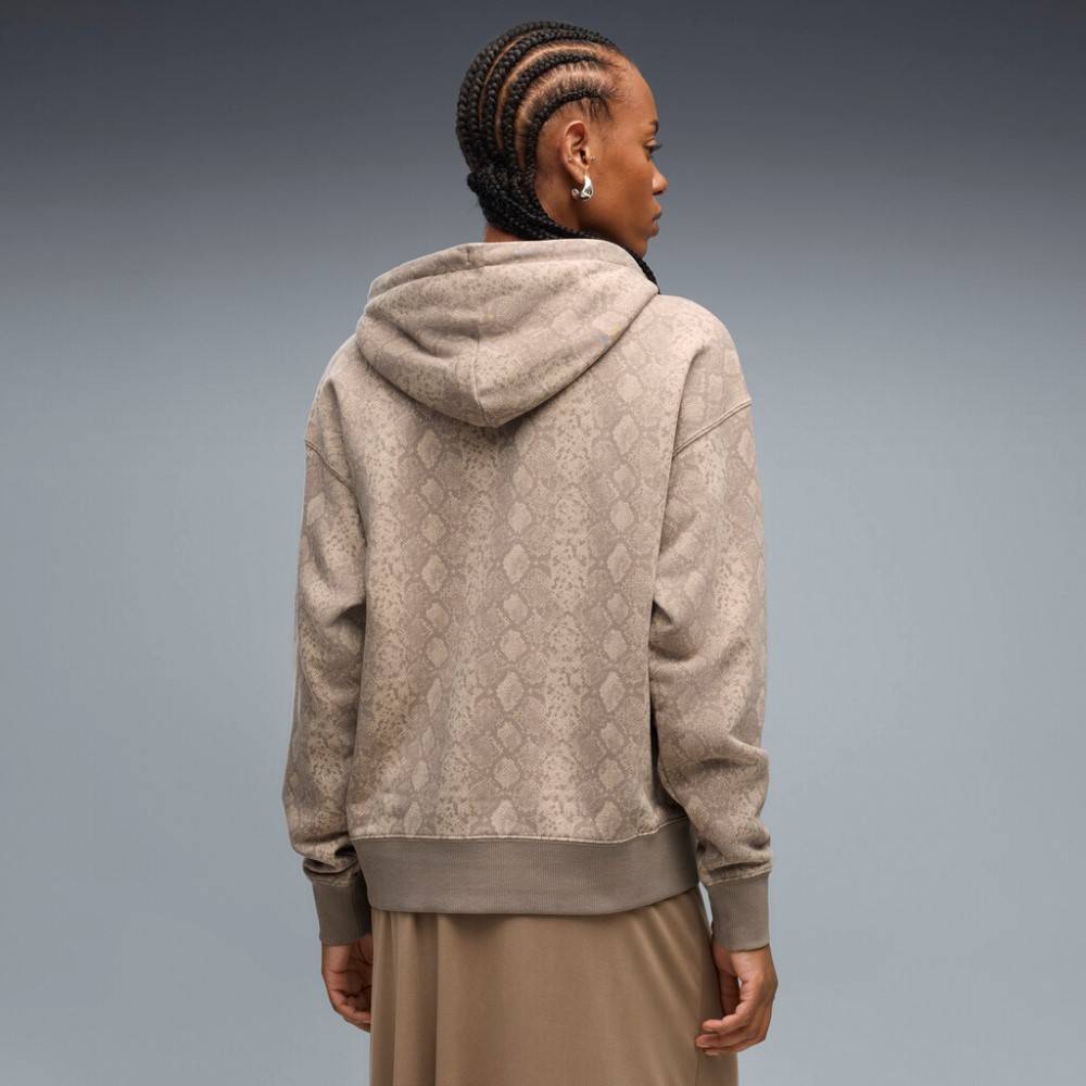 PUMA SNAKE PACK RELAXED AOP HOODIE TR