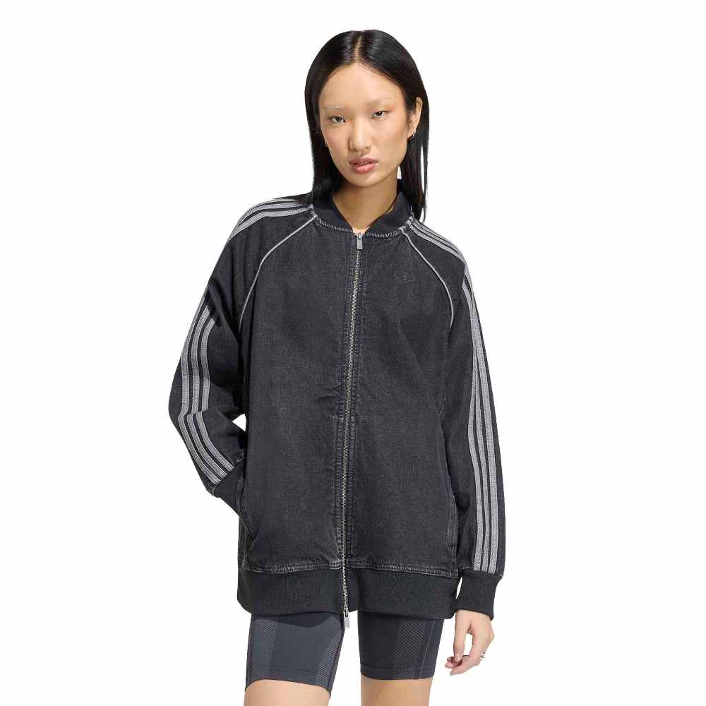 ADIDAS ORIGINALS SST OVERSIZED DENIM TRACKTOP