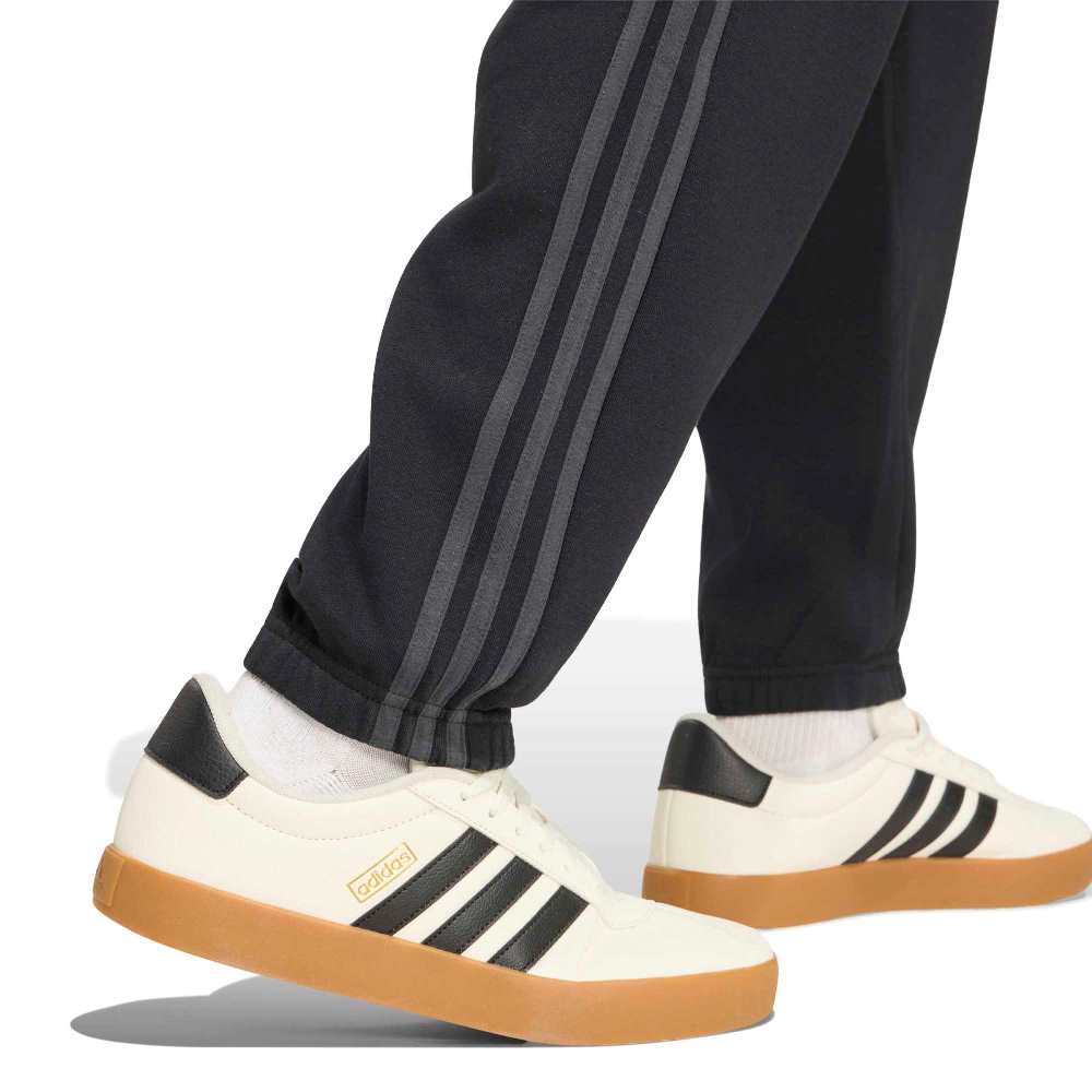 ADIDAS M ESSENTIALS 3-STRIPES FLEECE TAPERED CUFFED PANTS