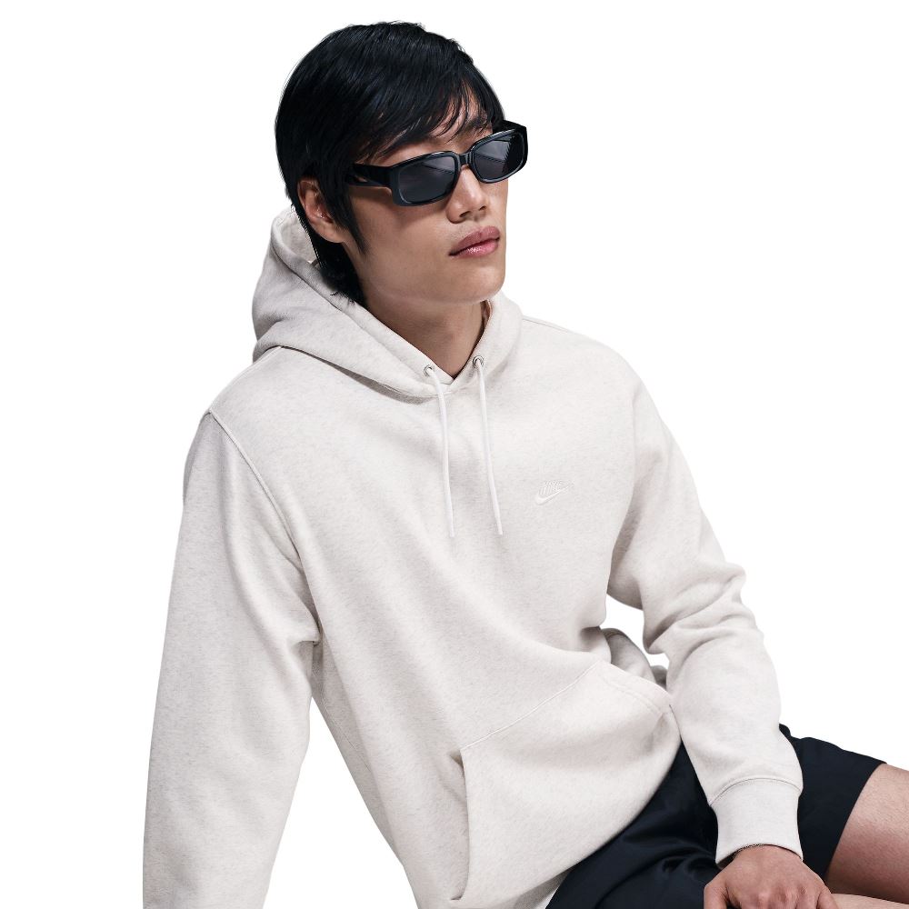 NIKE CLUB BRUSHED FLEECE PULLOVER HOODIE