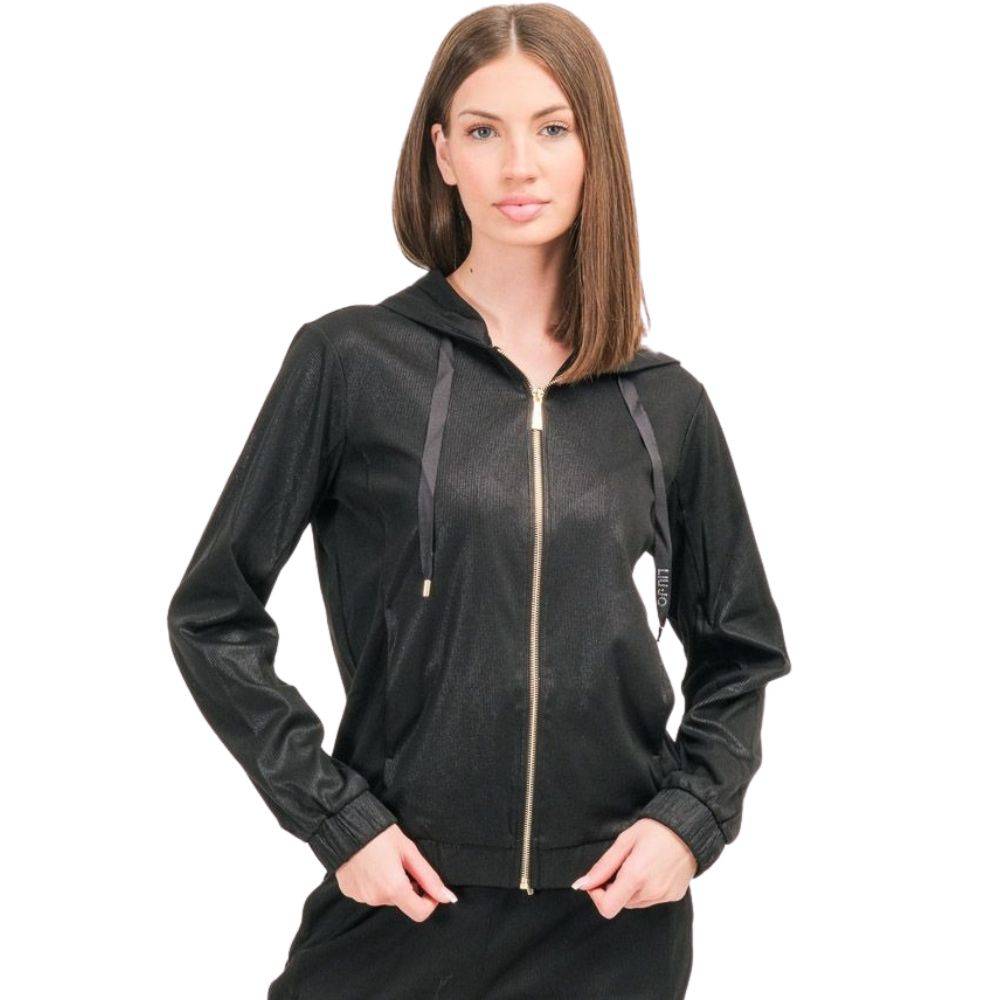 LIU JO LUREX ZIP SWEATER