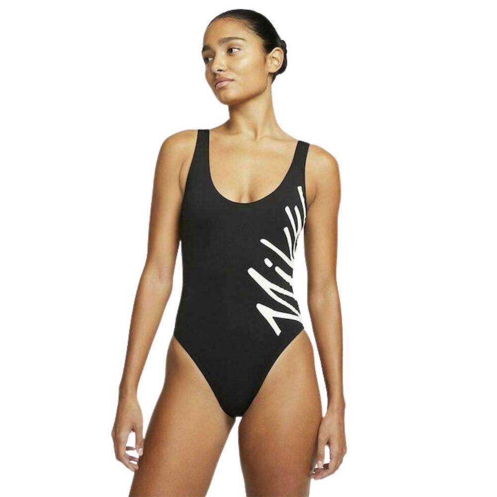 NIKE MULTI LOGO U-BACK ONE-PIECE SWIMSUIT