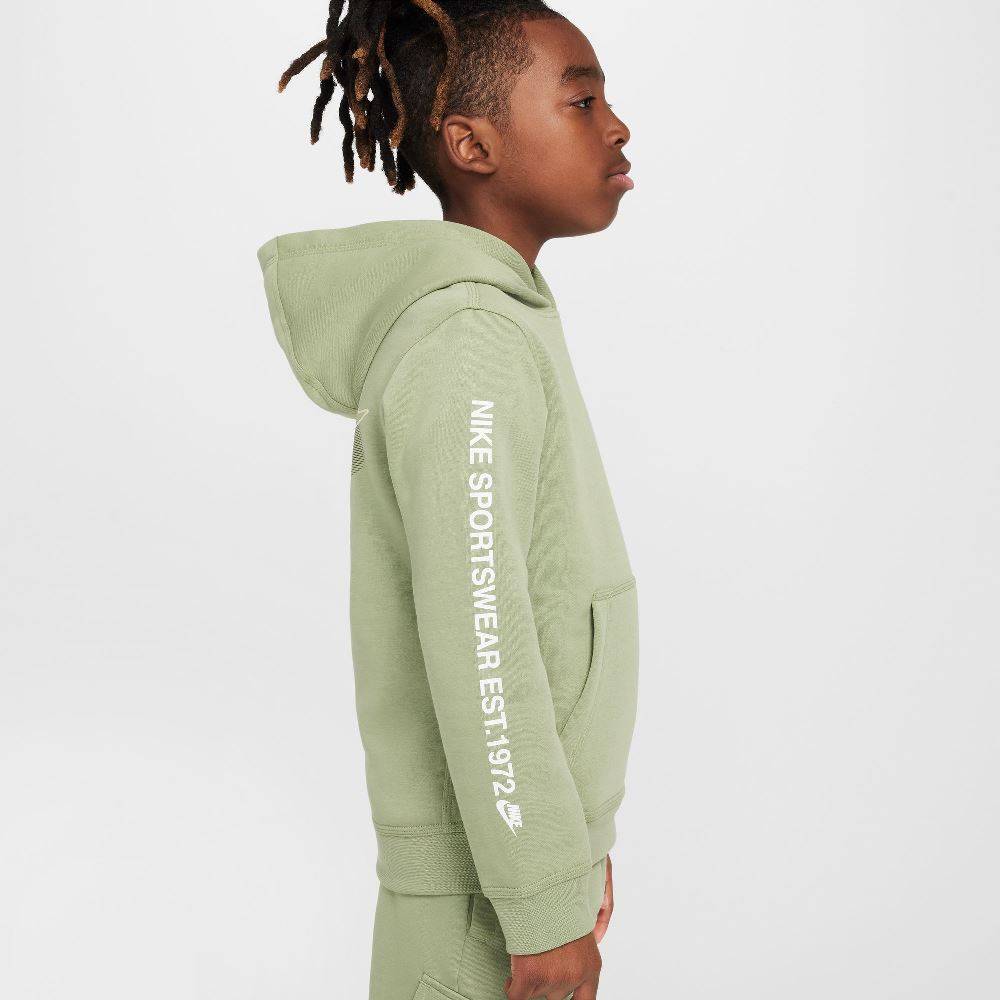 NIKE KIDS STANDARD ISSUE FLEECE PULLOVER HOODIE