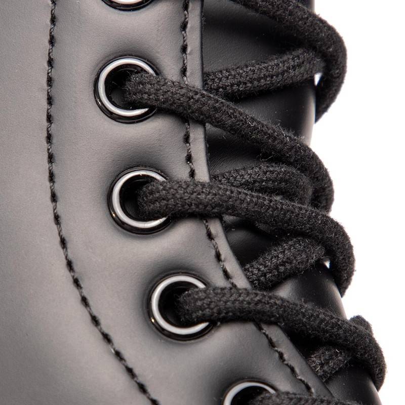 DR. MARTENS MONO SMOOTH LEATHER ANKLE BOOTS