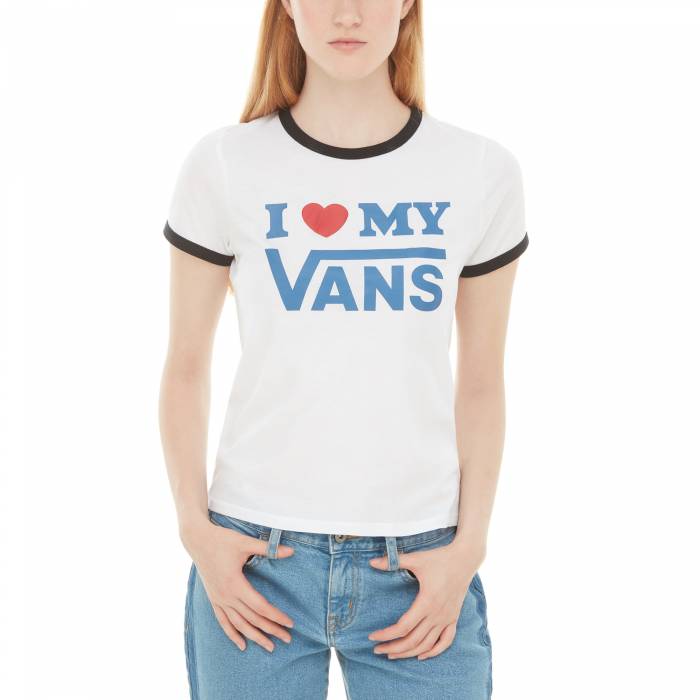 VANS WOMENS RINGER TEE VANS LOVE