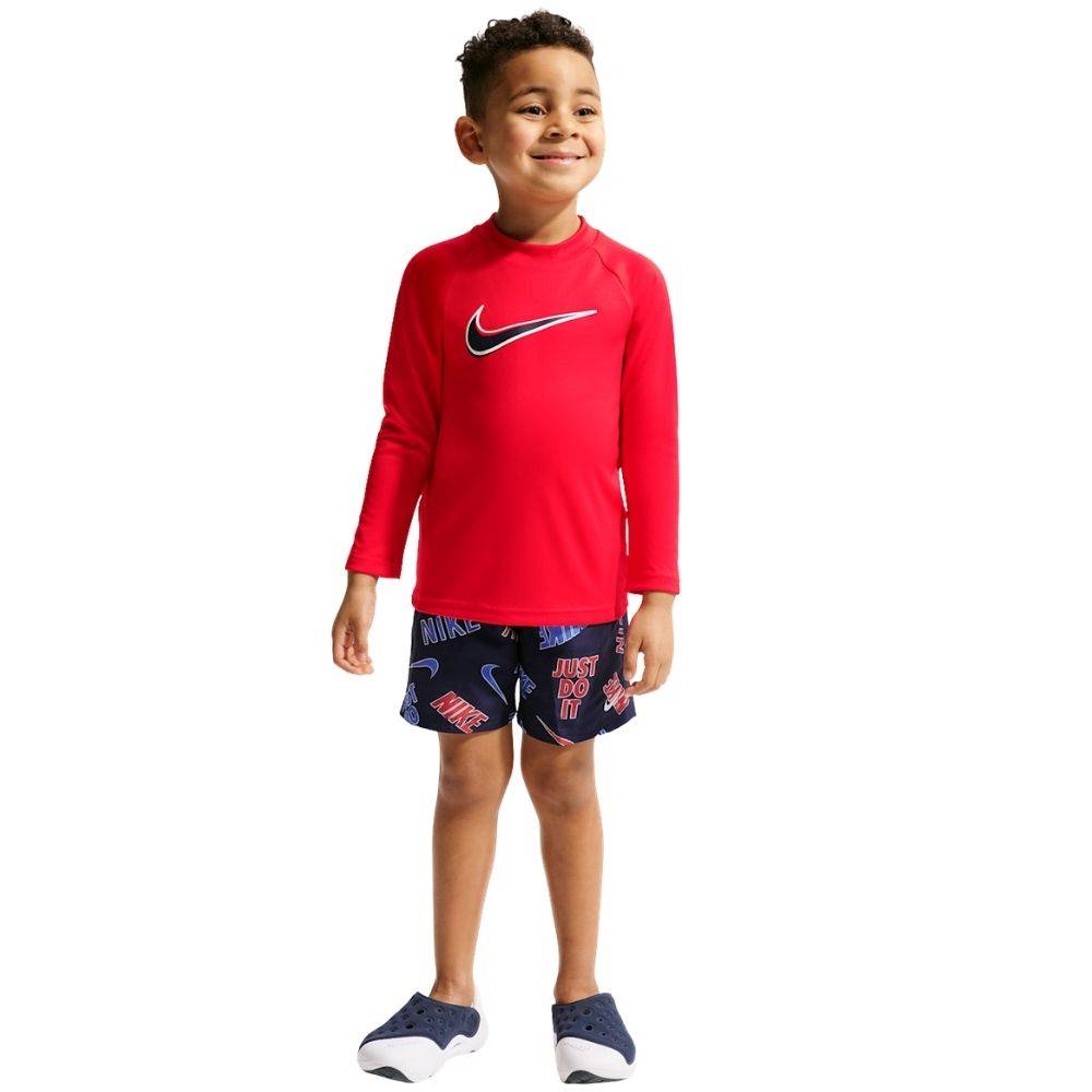 NIKE SWIM SET LITTLE BOYS LONG SLEEVE TOP & SHORT 2 PIECE SET