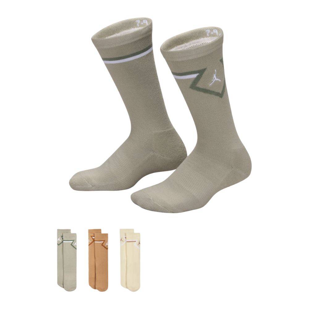 NIKE JORDAN DIAMOND 3PK CREW SOCKS
