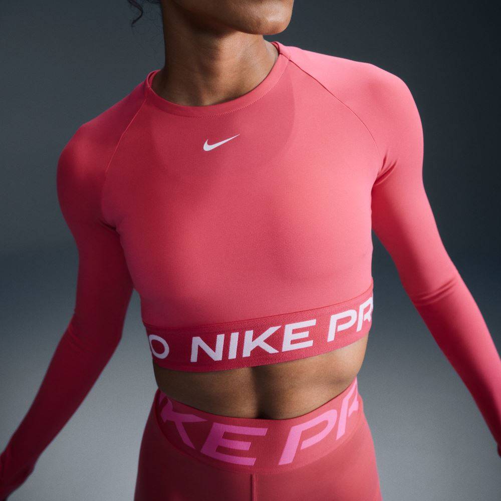 NIKE PRO DRI-FIT 365 CROPPED LONG-SLEEVE TOP