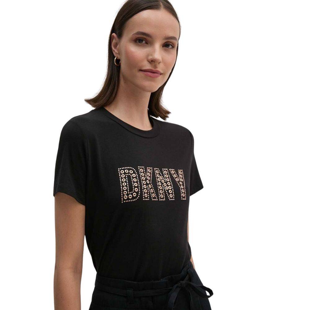 DKNY STUDDED LOGO T-SHIRT
