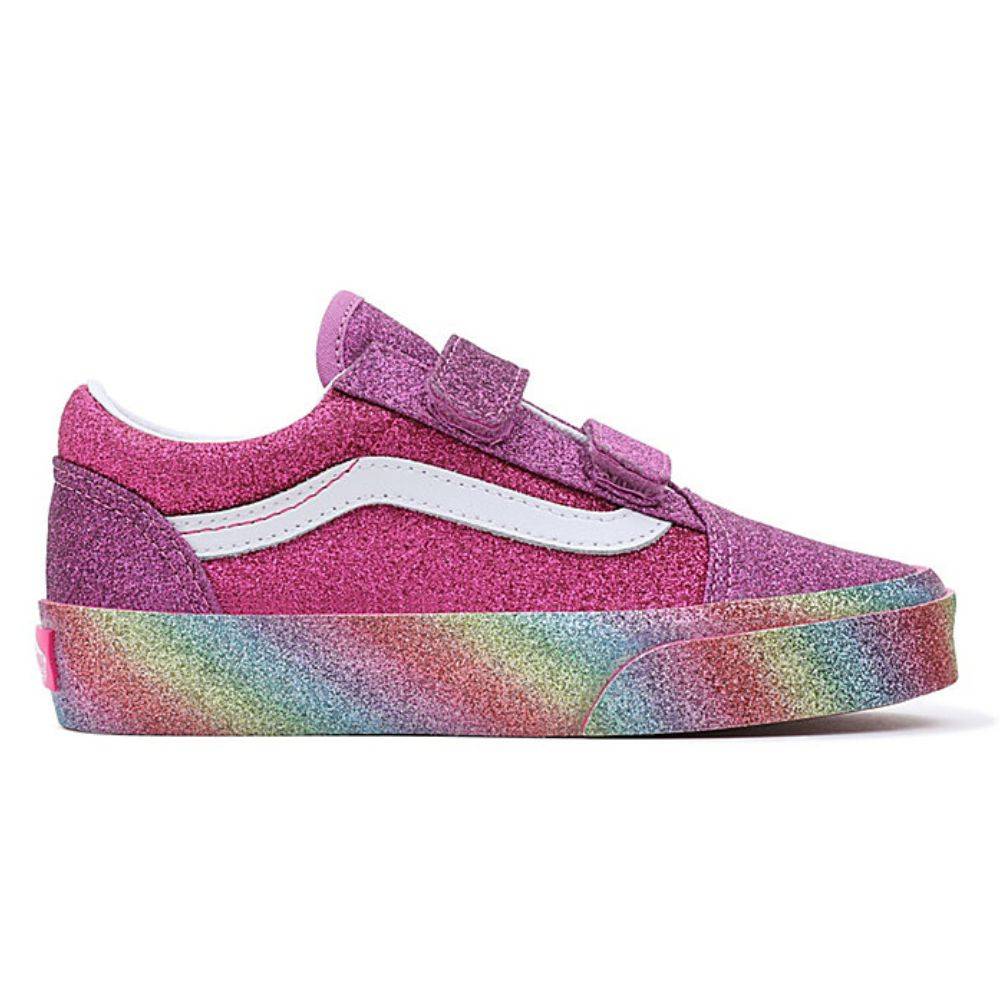VANS KIDS GLITTER RAINGLOW OLD SKOOL