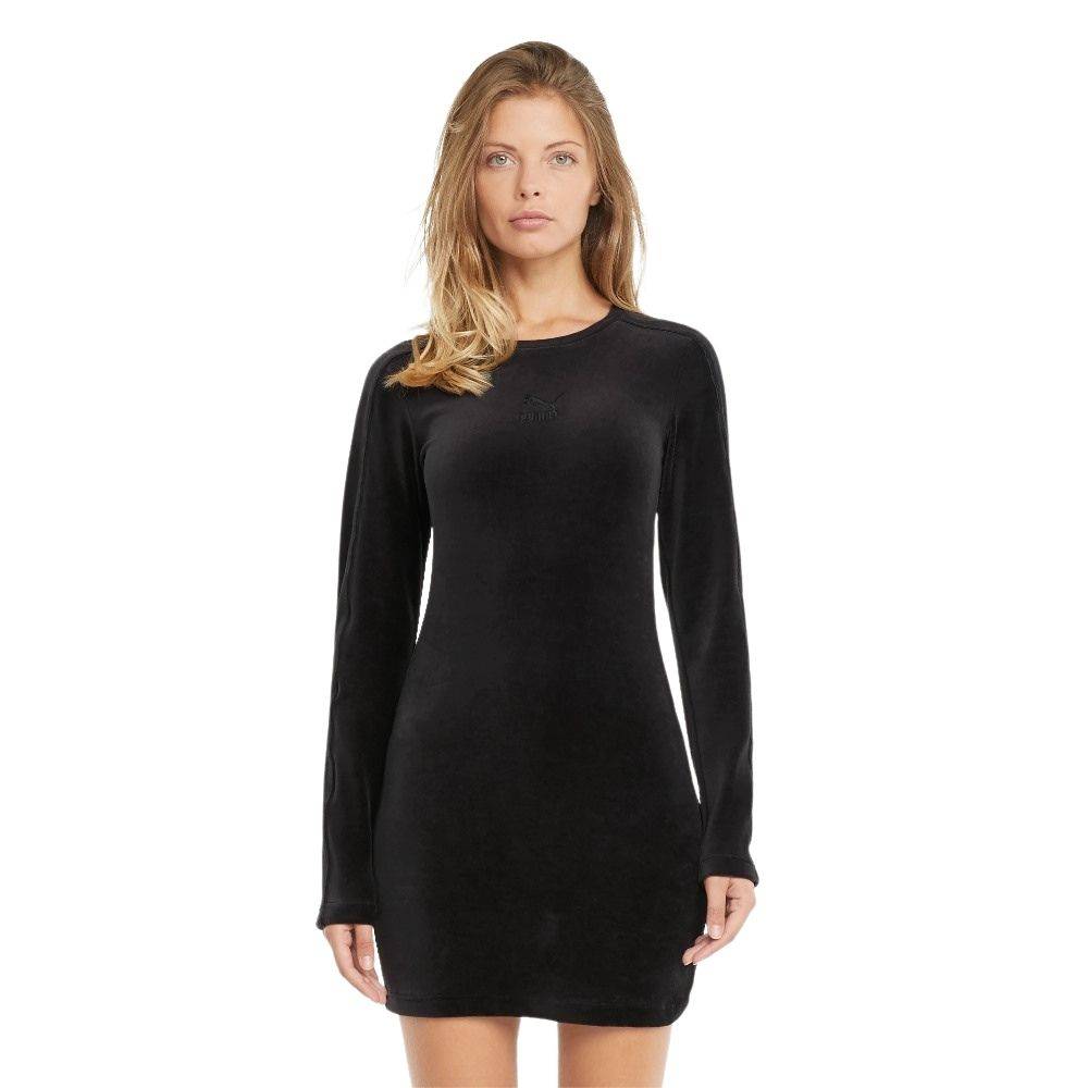 PUMA ICONIC VELOUR FITTED WOMENS DRESS