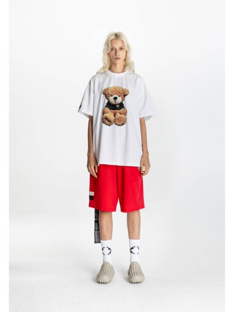 MWM TEDDY BEAR PRINT OVERSIZED TEE
