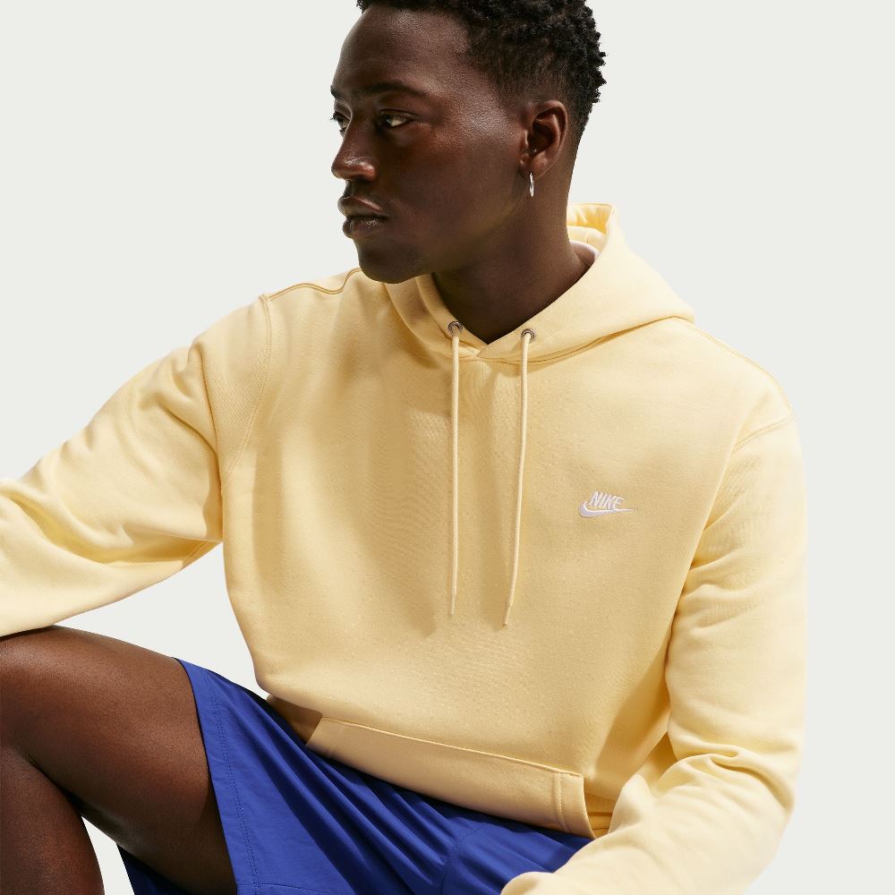 NIKE CLUB BRUSHED FLEECE PULLOVER HOODIE
