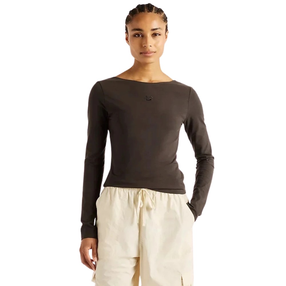 NEW BALANCE OPEN-BACK FITTED LONG SLEEVE