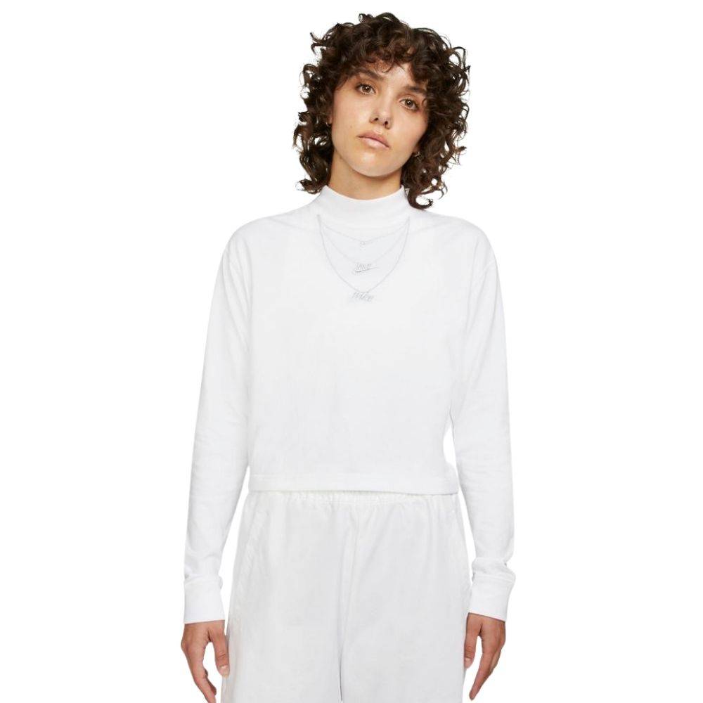 NIKE NSW WOMENS LONG-SLEEVE MOCK NECK TEE