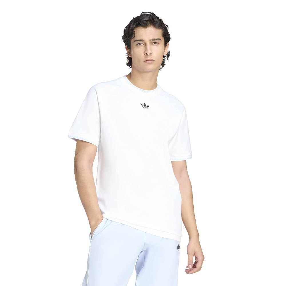 ADIDAS ORIGINALS CHEST STRIPES ENGINEERED COLLAR TEE