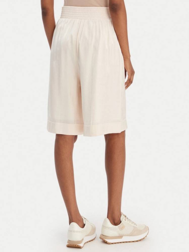 LIU JO LAMINATED FABRIC BERMUDA SHORTS