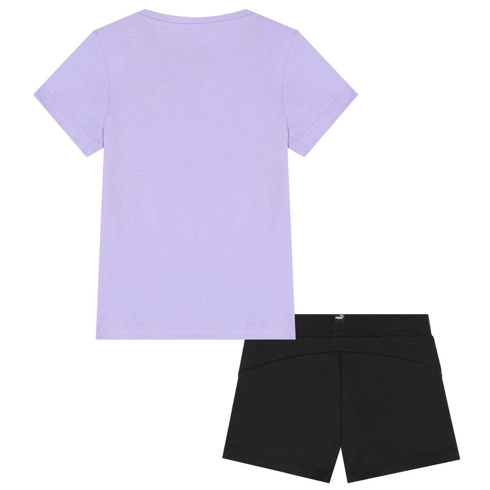 PUMA GRAPHIC TEE & SHORTS GIRLS SET