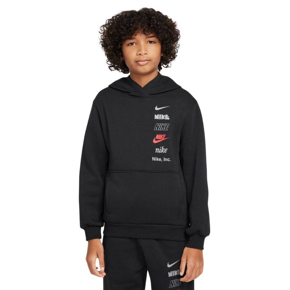 NIKE KIDS CLUB FLEECE MULTILOGO HOODIE