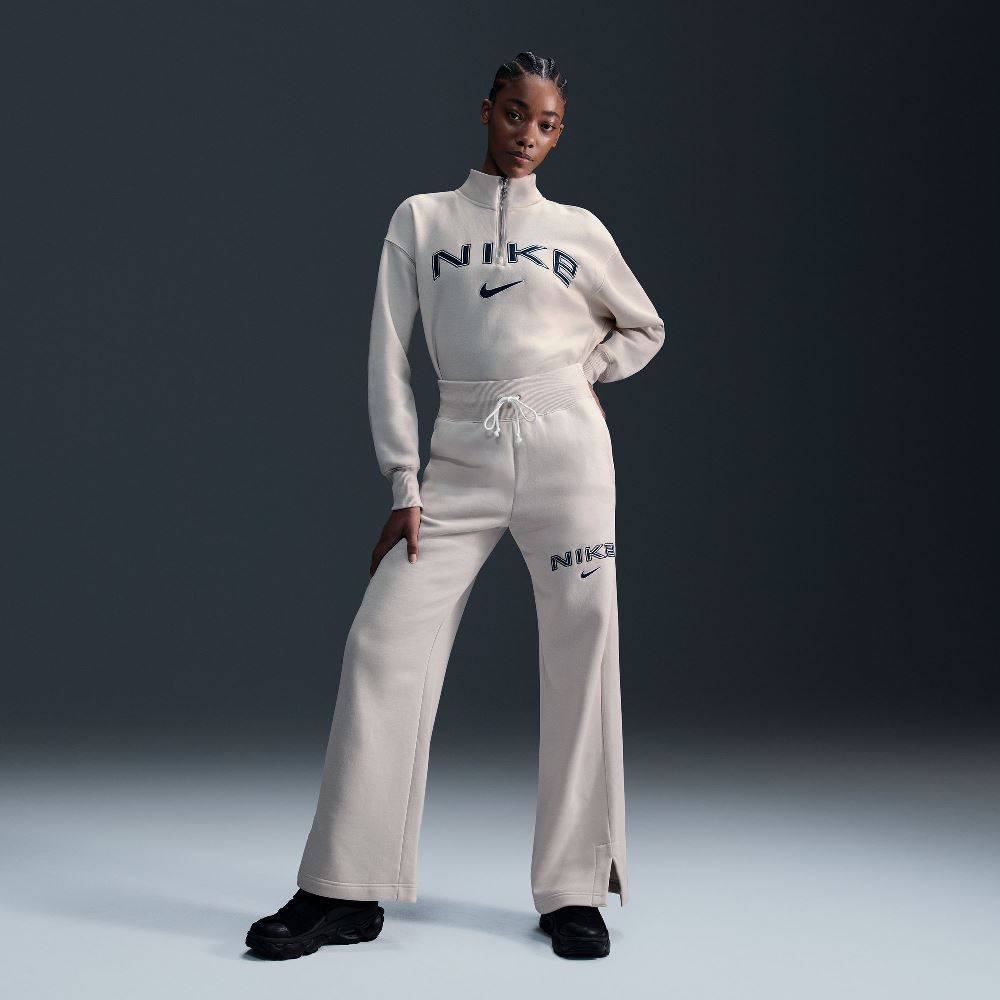 NIKE NSW PHOENIX HIGH-WAISTED WIDE-LEG LOGO PANT