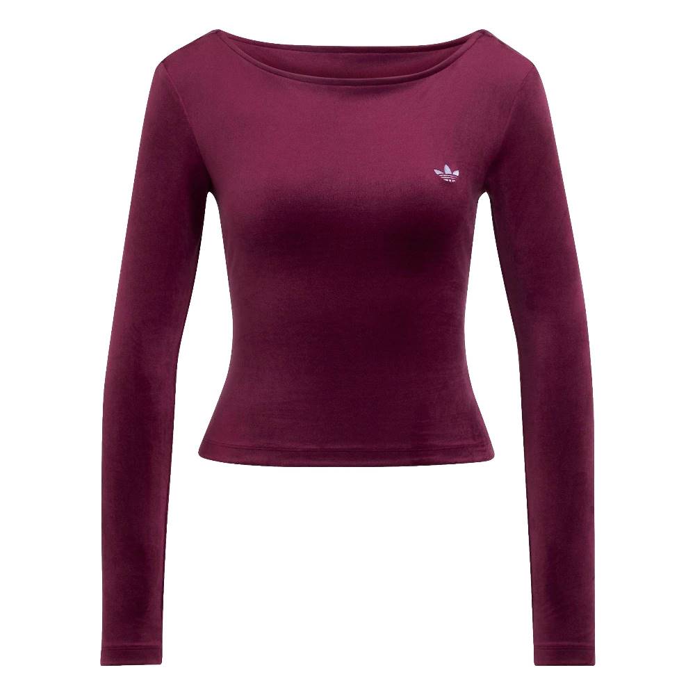 ADIDAS ORIGINALS ESSENTIALS VELVET SCOOPED BACK LONGSLEEVE