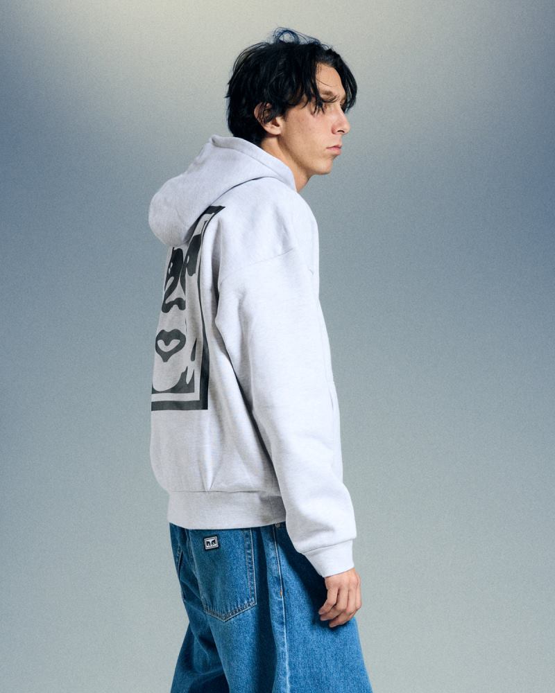 OBEY BOLD ICON EXTRA HEAVY HOOD FLEECE