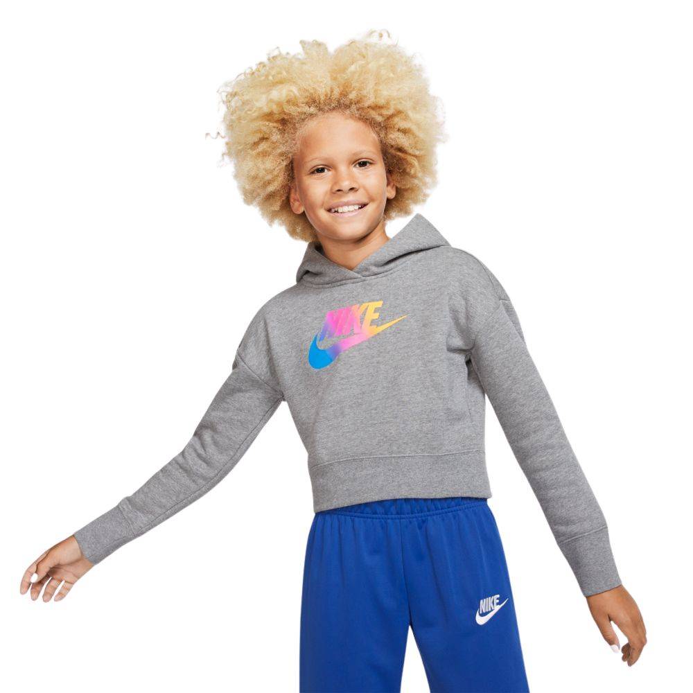 NIKE GIRLS FF CROPPED HOODIE