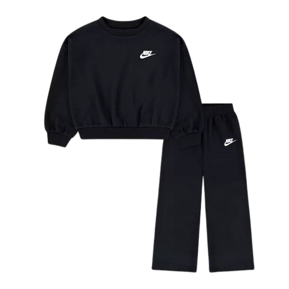 NIKE LITTLE GIRLS CREW WIDE LEG PANT SET