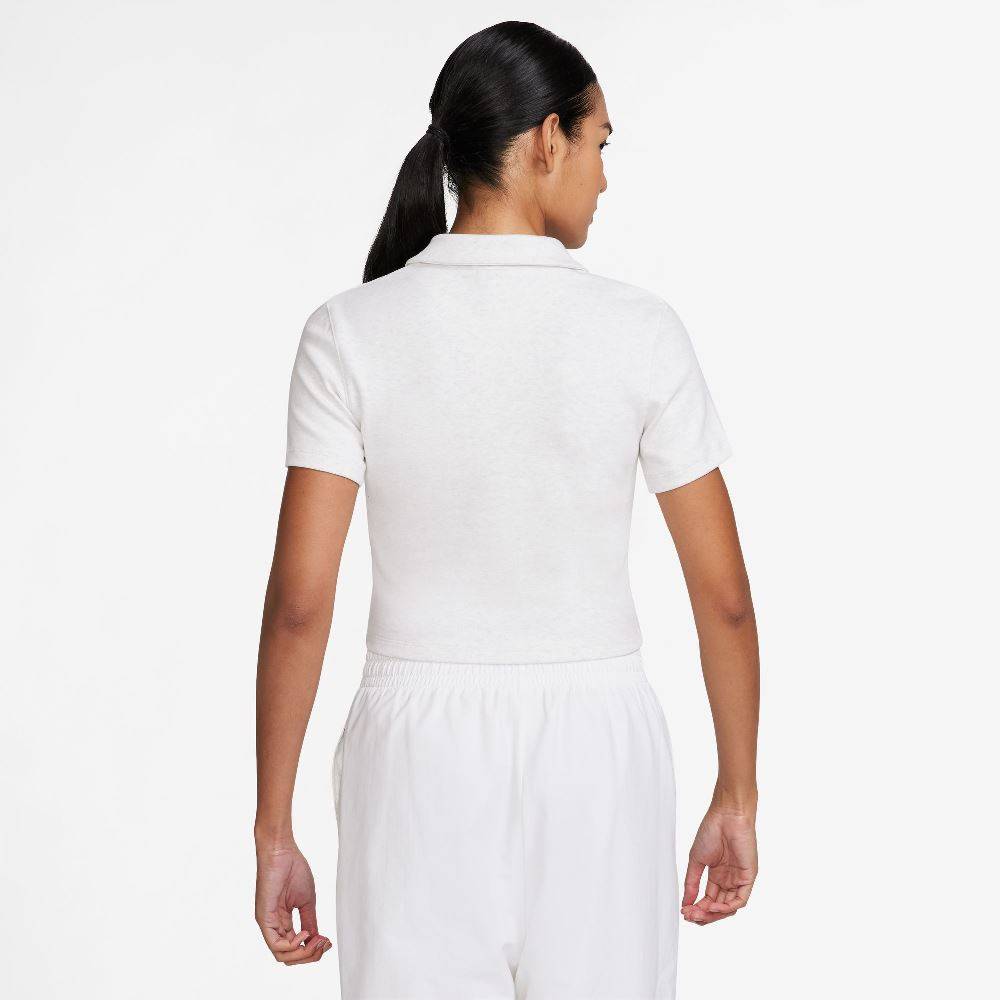 NIKE ESSENTIALS WOMENS SS POLO CROPPED TOP
