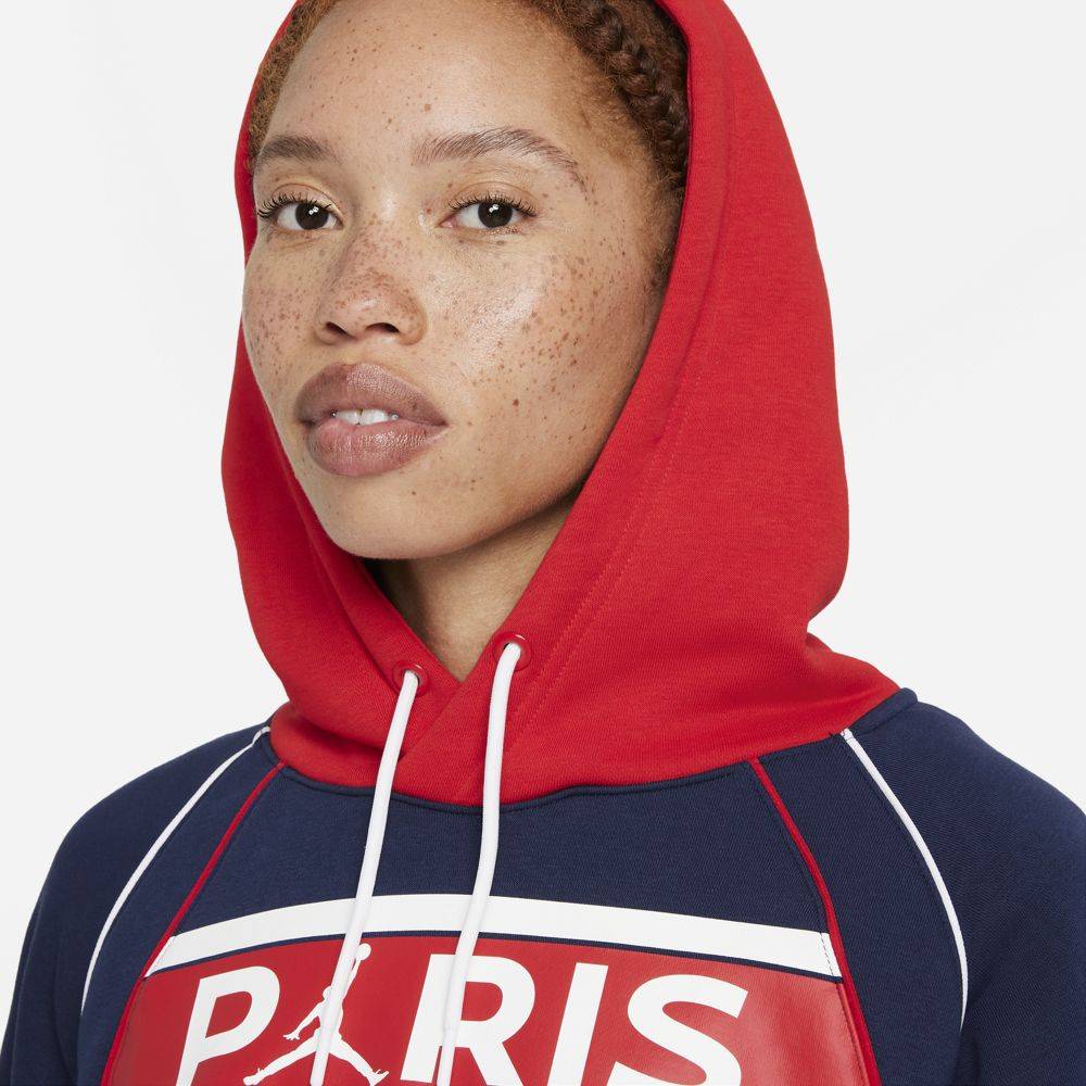 NIKE JORDAN PARIS SAINT-GERMAIN WOMENS FLC HOODIE