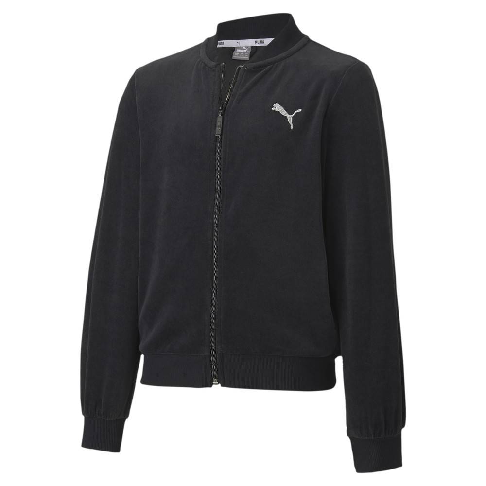 PUMA ALPHA GIRLS VELVET FULL-ZIP