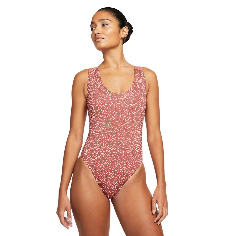 NIKE KEYHOLE BOCK ONE-PIECE SWIMSUIT