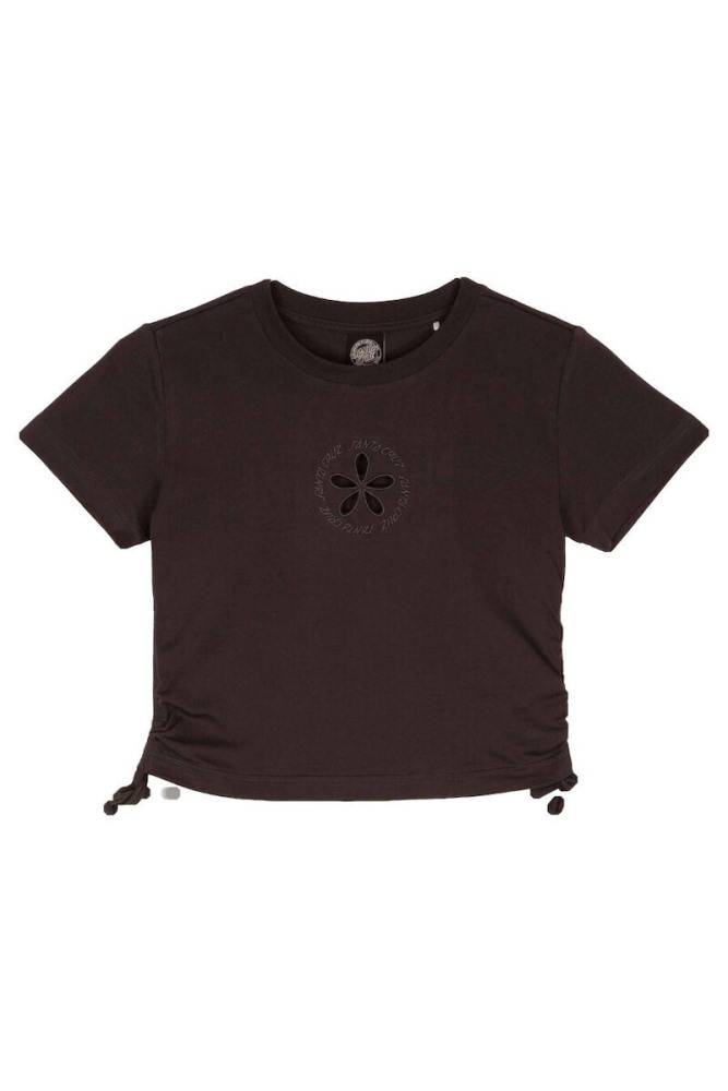 SANTA CRUZ RINGED FLOWER TIE T-SHIRT