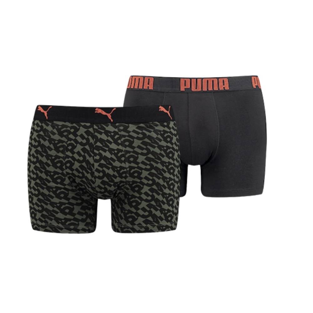 PUMA MENS LOGO ALL OVER PRINT BOXER 2PP