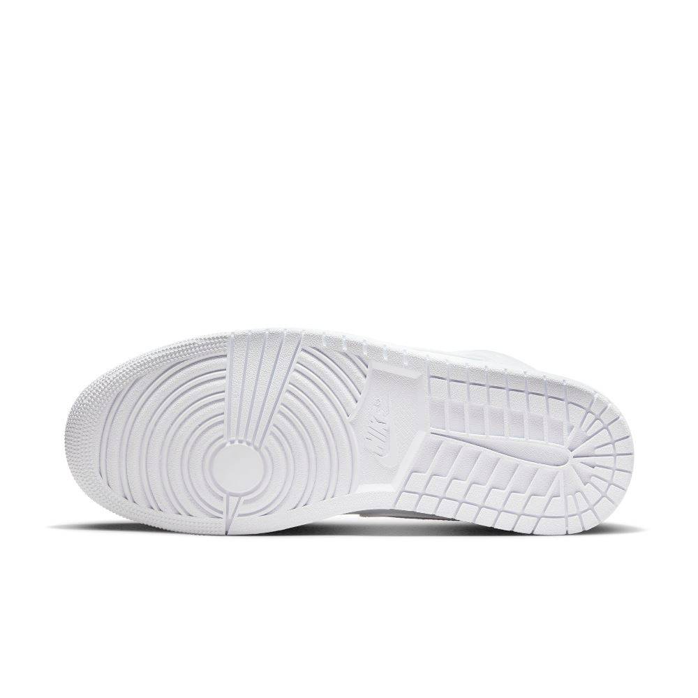 NIKE JORDAN 1 MID TRIPLE WHITE