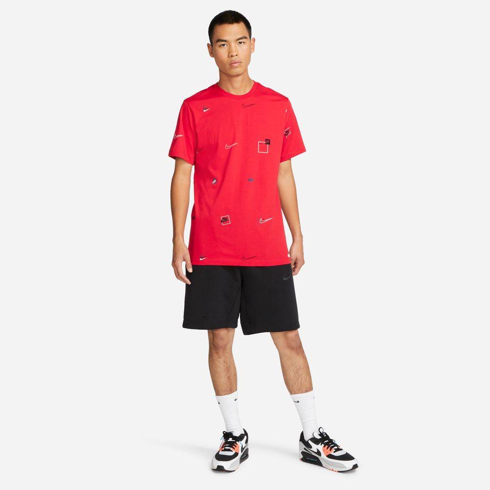 NIKE NSW ALL-OVER-PRINT LOGO TEE