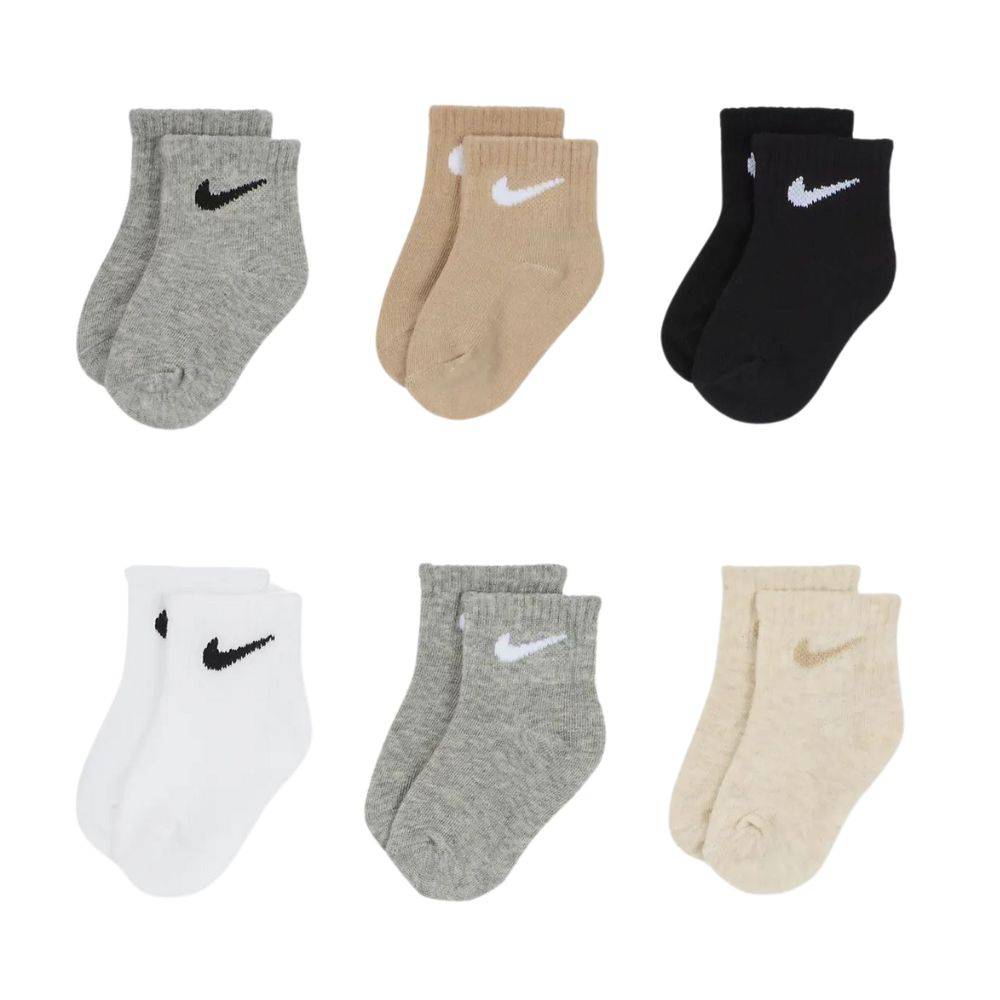 NIKE SWOOSH 6PK INFANT ANKLE SOCK