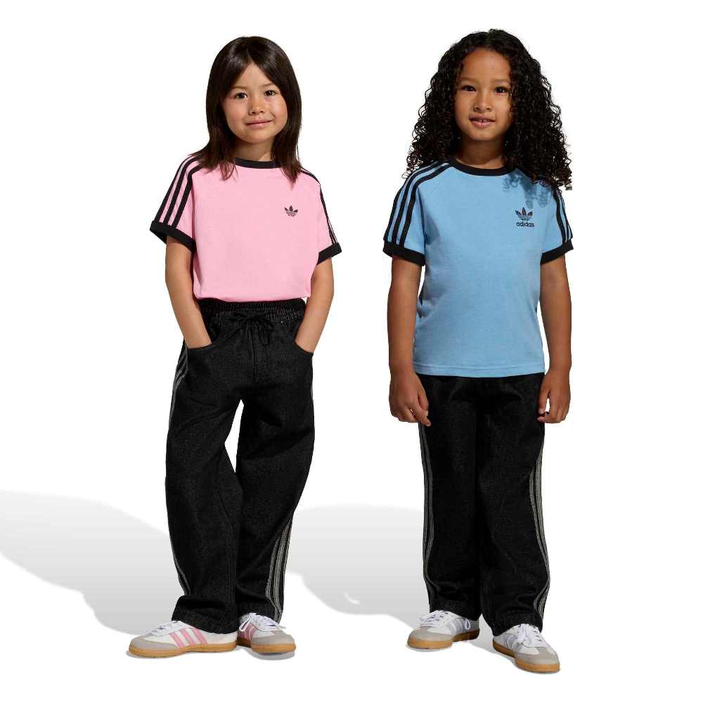ADIDAS ORIGINALS LITTLE KIDS FIREBIRD LOOSE DENIM TRACK PANTS