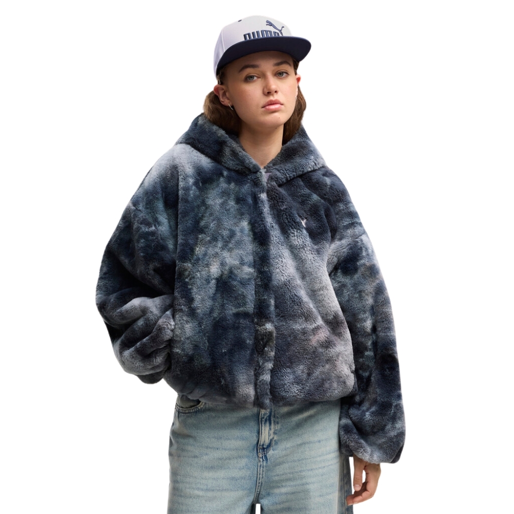 PUMA STREET GLAM HIGHLOFT FLEECE JACKET W