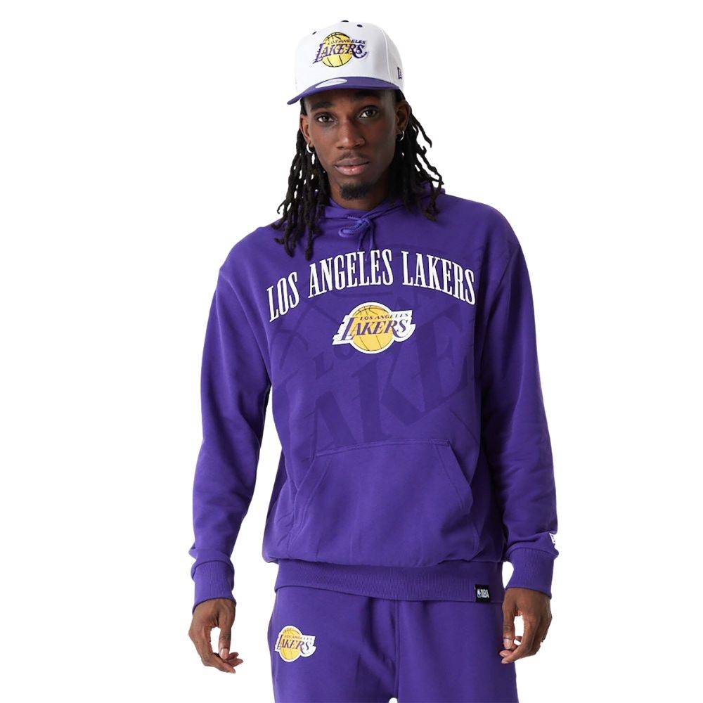 NEW ERA NBA LOGO OVERSIZED HOODY LA LAKERS