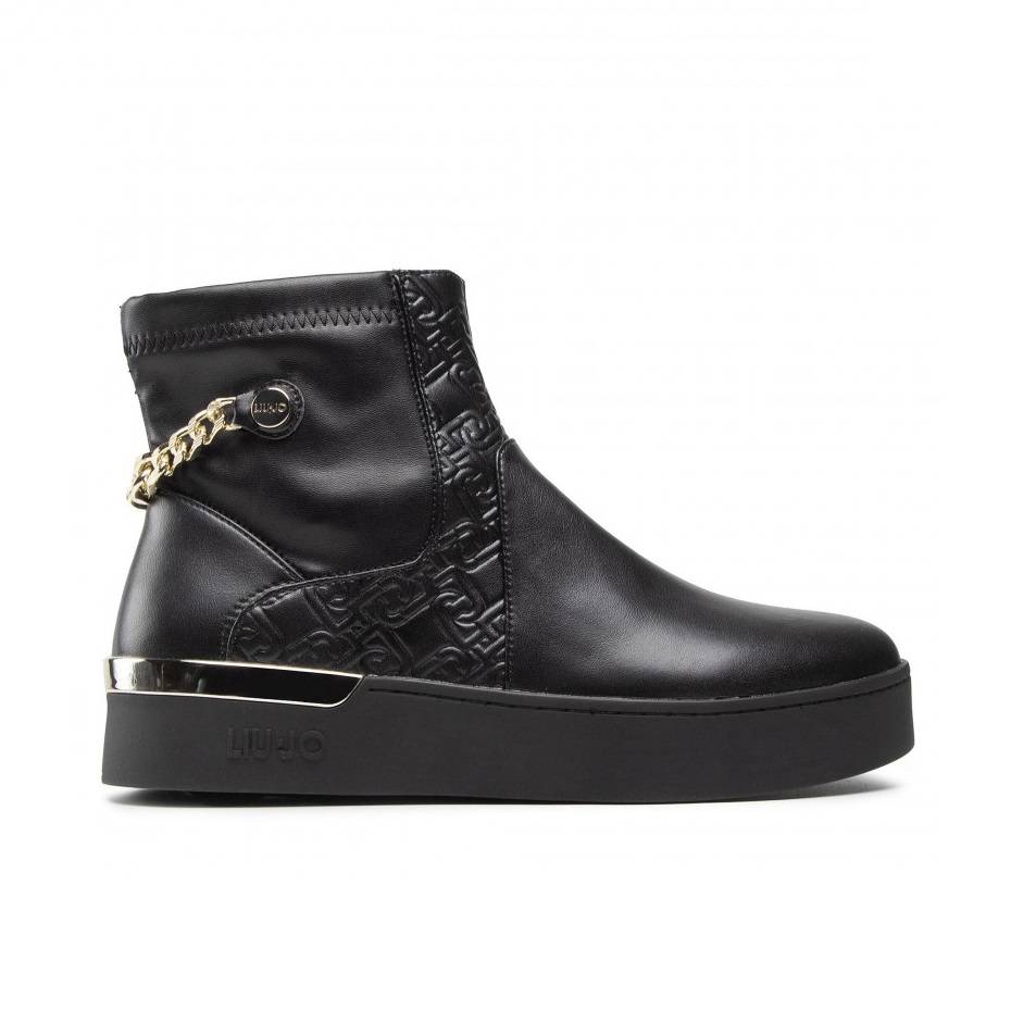 LIU JO SILVIA 43 - CHEALSEA BOOTS WITH JEWEL CHAIN