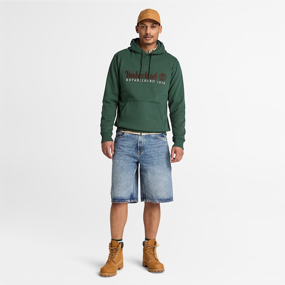 TIMBERLAND ESTABLISHED 1973 EMBROIDERED LOGO BB HOODIE