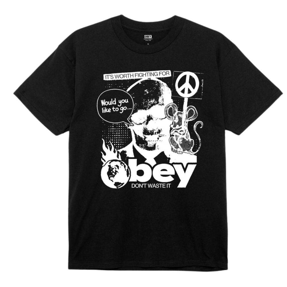 OBEY DON T WASTE IT TEE