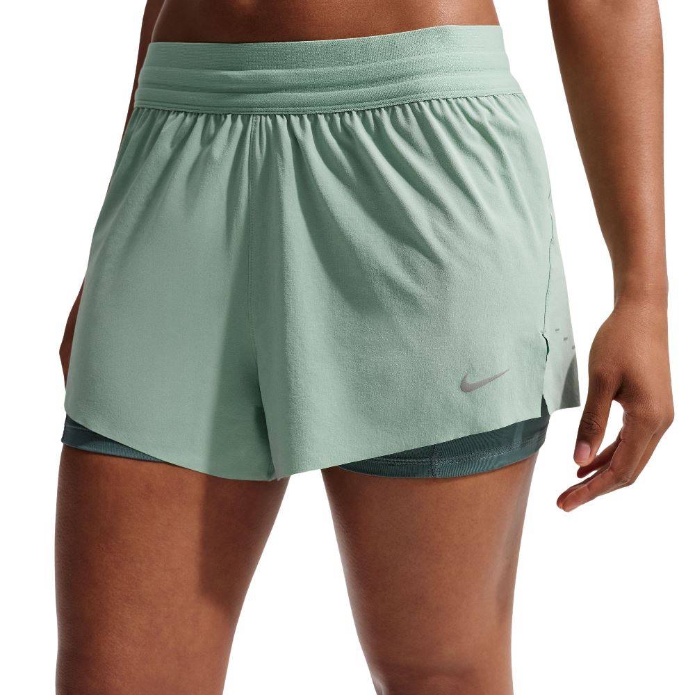 NIKE SWIFT DRI-FIT MID-RISE 2-IN-1 RUN SHORT