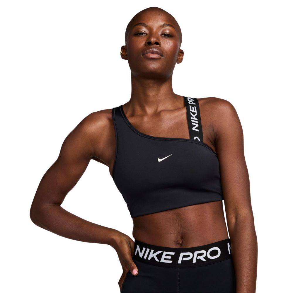 NIKE PRO SWOOSH ASYMMETRICAL PADDED SPORT BRA
