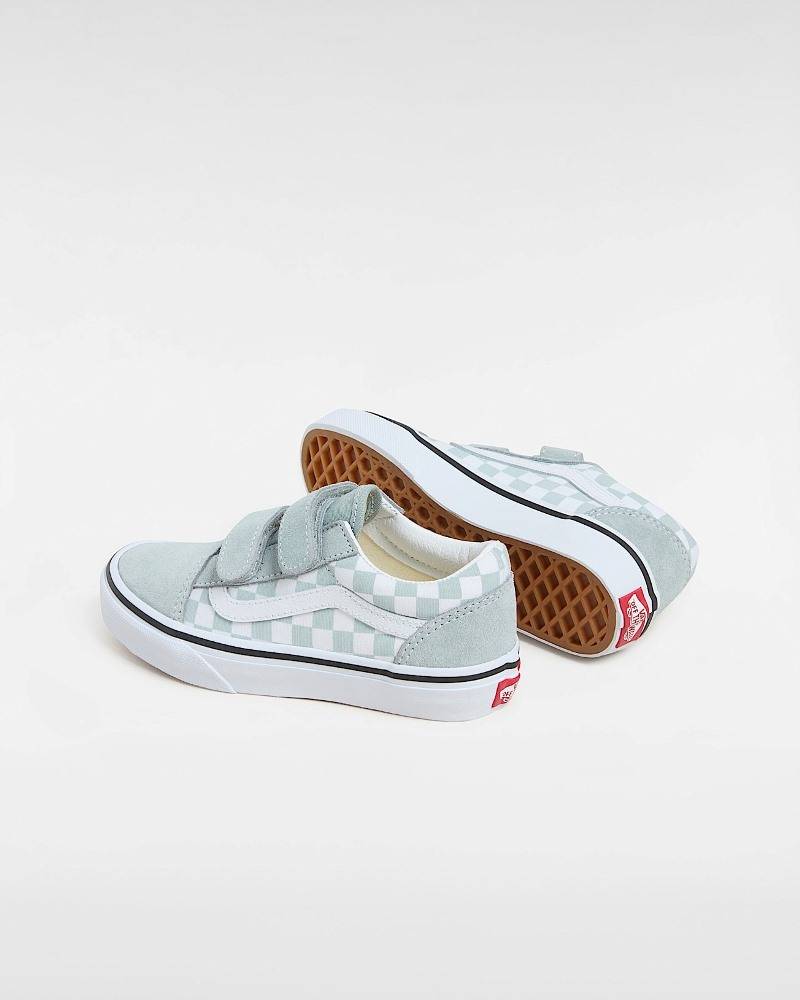 VANS KIDS OLD SKOOL VELCRO COLOR THEORY SHOES