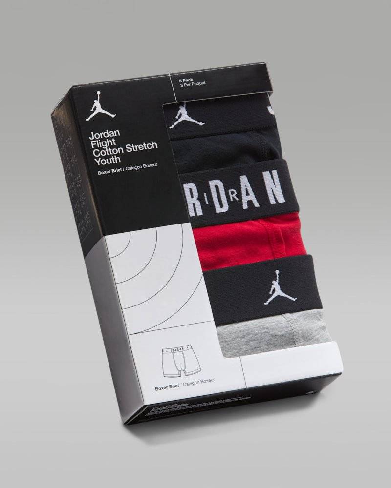 NIKE JORDAN BOYS FLIGHT COTTON CORE 3PK BB